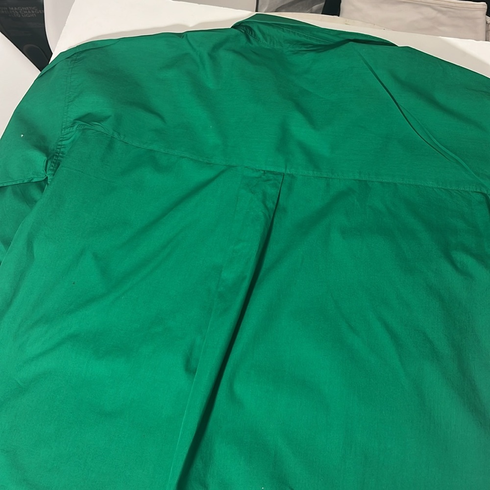 Zara Green Poplin Oversized XL - Picture 5 of 6